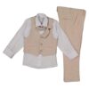Κοστούμι με Γιλέκο Μπεζ Mini – Νο 1-4 ετών