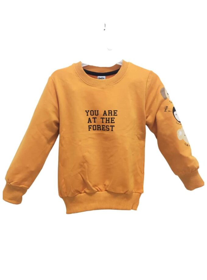Μπλούζα Μακρυμάνικη Πορτοκαλί Forest Animals Mini – Νο 3-7 ετών
