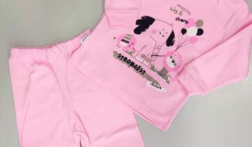 Μπιτζάμα Ελεφαντάκι Ροζ Bebe - Νο 12-24 μηνών