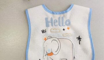 Σαλιάρα Ελεφαντάκι Σιελ