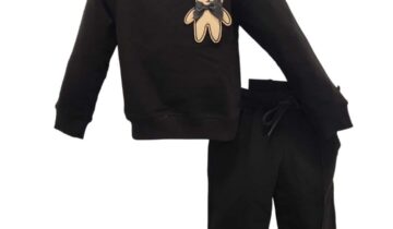 Σύνολο Αρκουδάκι Total Μαύρο Mini - Νο 3-6 ετών