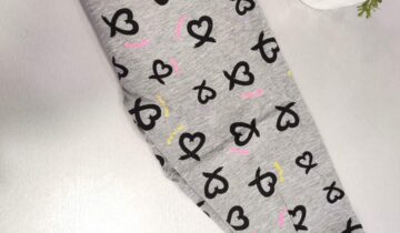 Κολάν Γκρι Καρδούλες Junior - Νο 4-14 ετών