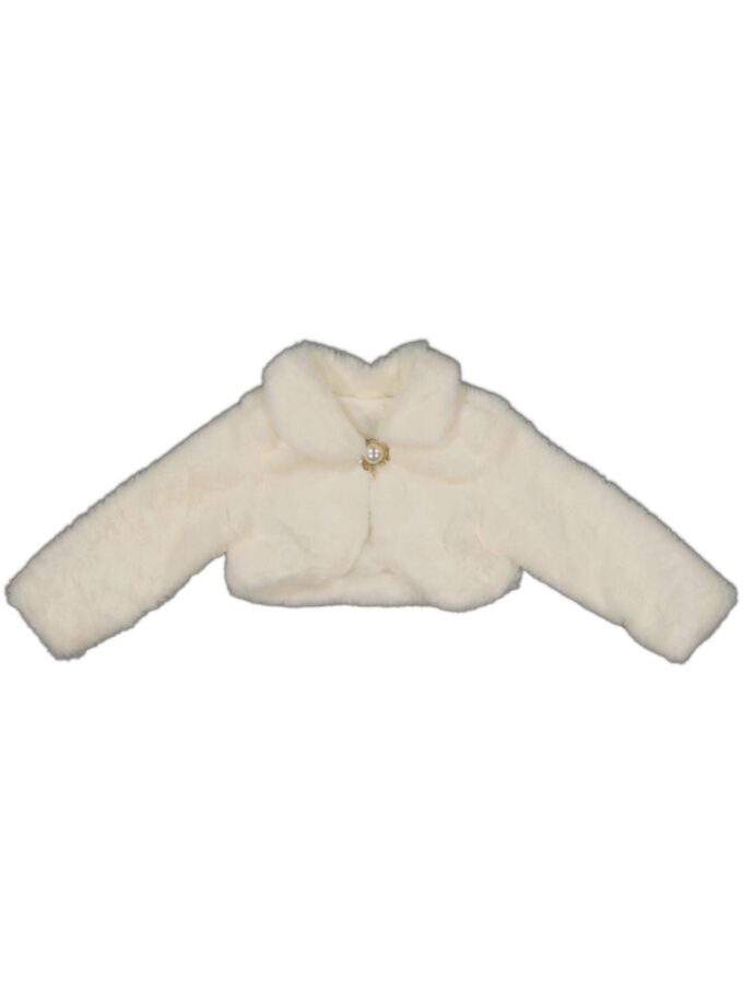 Μπολερό Λούτρινο Γουνάκι Εκρού - Νο 2-16 ετών