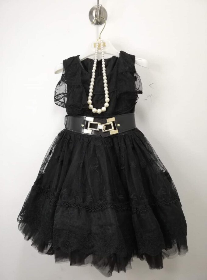 Φόρεμα Δανδελένιο Μαύρο Junior - Νο 6-12 ετών