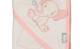 Μπουρνούζι-Κάπα Ελεφαντάκι Σομόν