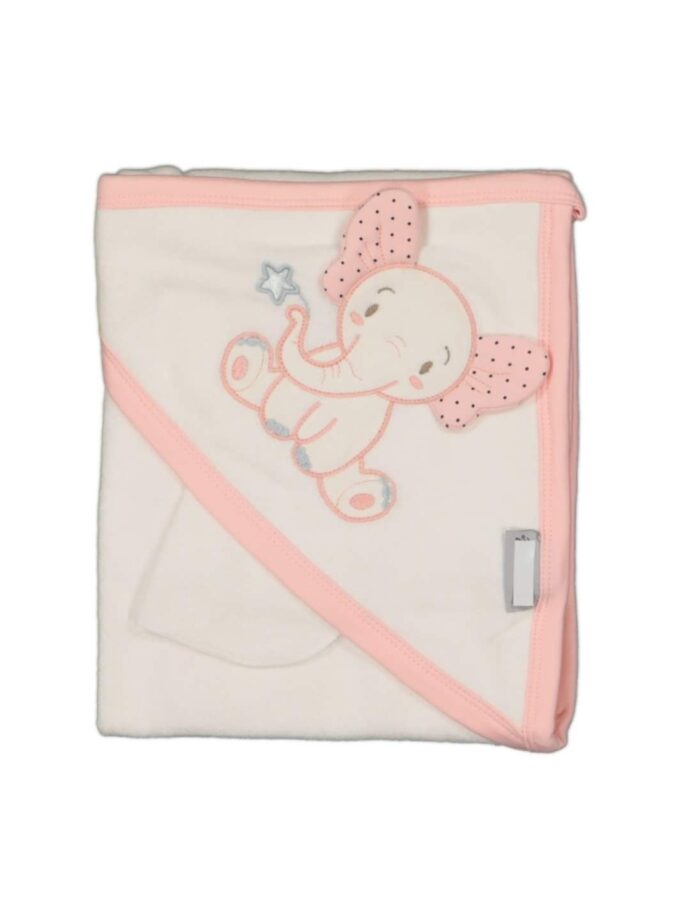 Μπουρνούζι-Κάπα Ελεφαντάκι Σομόν