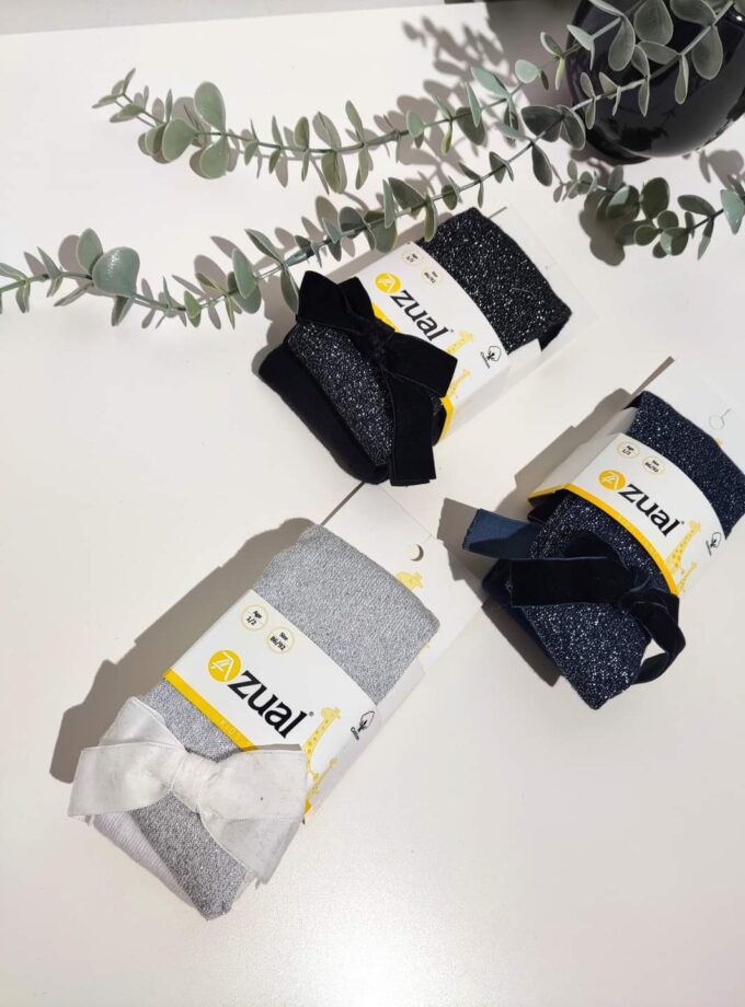 Καλσόν με Glitter και Φιόγκο Mini/Junior - Νο 1-12 ετών