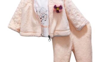 Σύνολο Χουχουλιάρικο Σομόν Τριπλό Bebe - Νο 6-24 μηνών