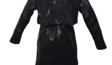 Φόρεμα Λαμέ Μαύρο Junior - Νο 3-14 ετών