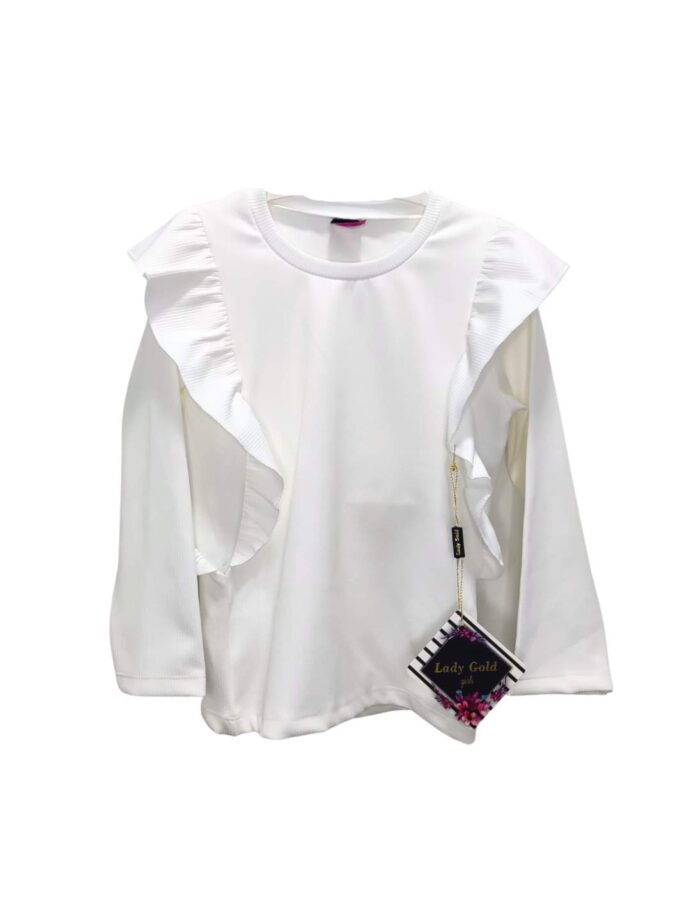 Μπλούζα Ριπ Βολάν Άσπρη Junior - Νο 6-8 ετών