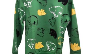 Μπλούζα Πράσινη Αρκουδάκια Junior - Νο 5-7 ετών