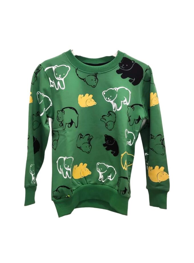 Μπλούζα Πράσινη Αρκουδάκια Junior - Νο 5-7 ετών