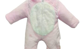 Φόρμα Εξόδου Γουνάκι Κουνελάκι Ροζ Bebe