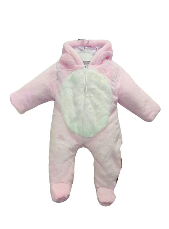 Φόρμα Εξόδου Γουνάκι Κουνελάκι Ροζ Bebe