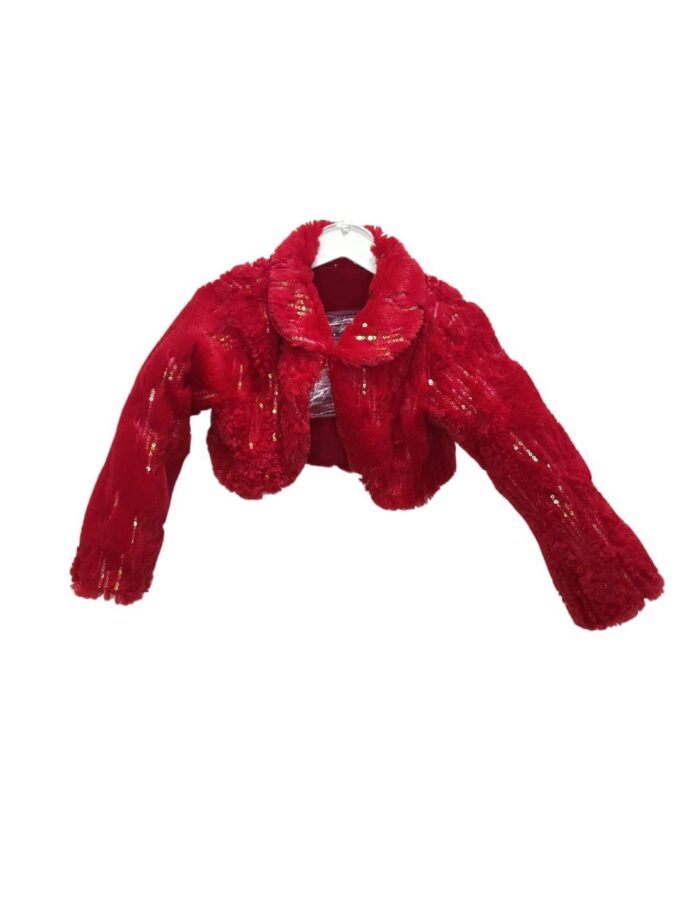 Μπολερό Κόκκινο Γουνάκι Mini - Νο 2-5 ετών