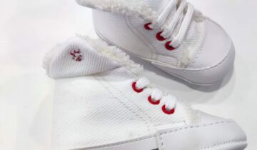 Μποτάκι Αγκαλιάς με Γουνάκι Άσπρο