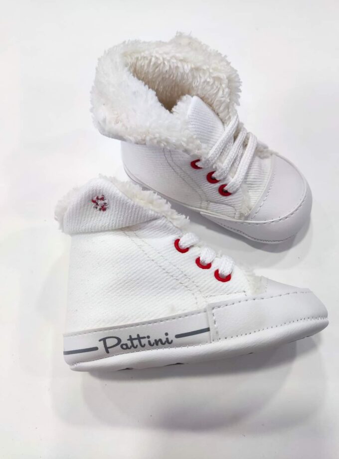 Μποτάκι Αγκαλιάς με Γουνάκι Άσπρο