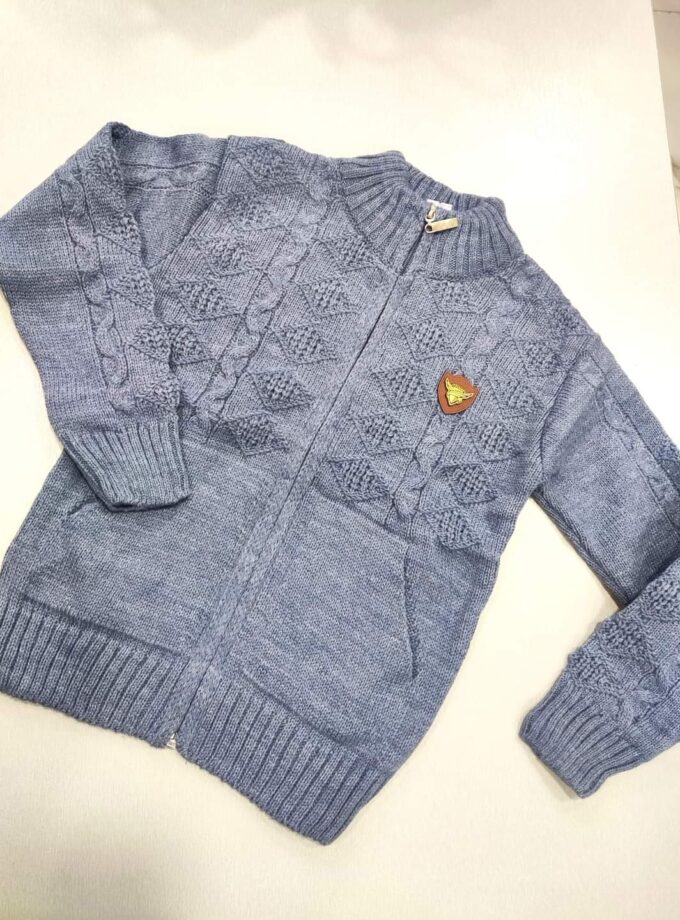 Ζακέτα Πλεκτή Γαλάζια Junior - Νο 5-10 ετών