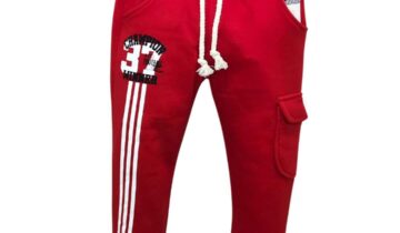 Παντελόνι Φόρμας Κόκκινο Φούτερ - No 3-6 ετών