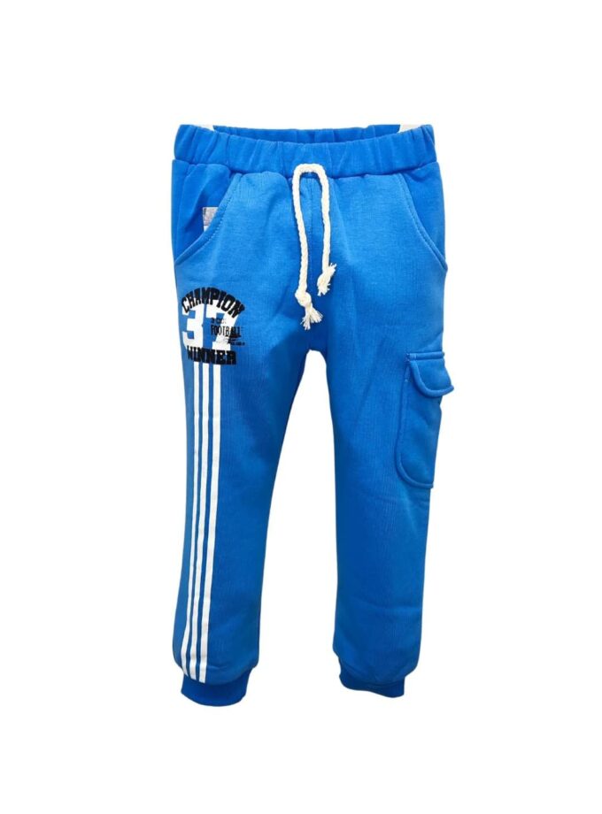 Παντελόνι Φόρμας Τιρκουάζ Φούτερ - No 3-6 ετών