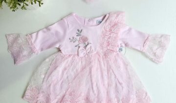 Βρεφικό Φορεματάκι Ροζ με Δανδέλα Bebe - Νο 0-12 μηνών