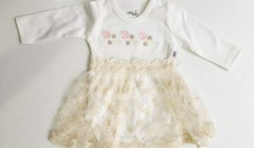 Φορεματάκι Βρεφικό Τουλίπα Εκρού Bebe - Νο 0-9 μηνών