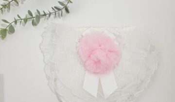 Βρακάκι Φιγούρας Άσπρο Ροζ Φούντα