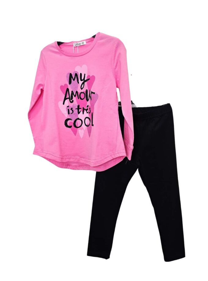 Σύνολο Amour Φουξ με Κολάν Junior - Νο 3-12 ετών