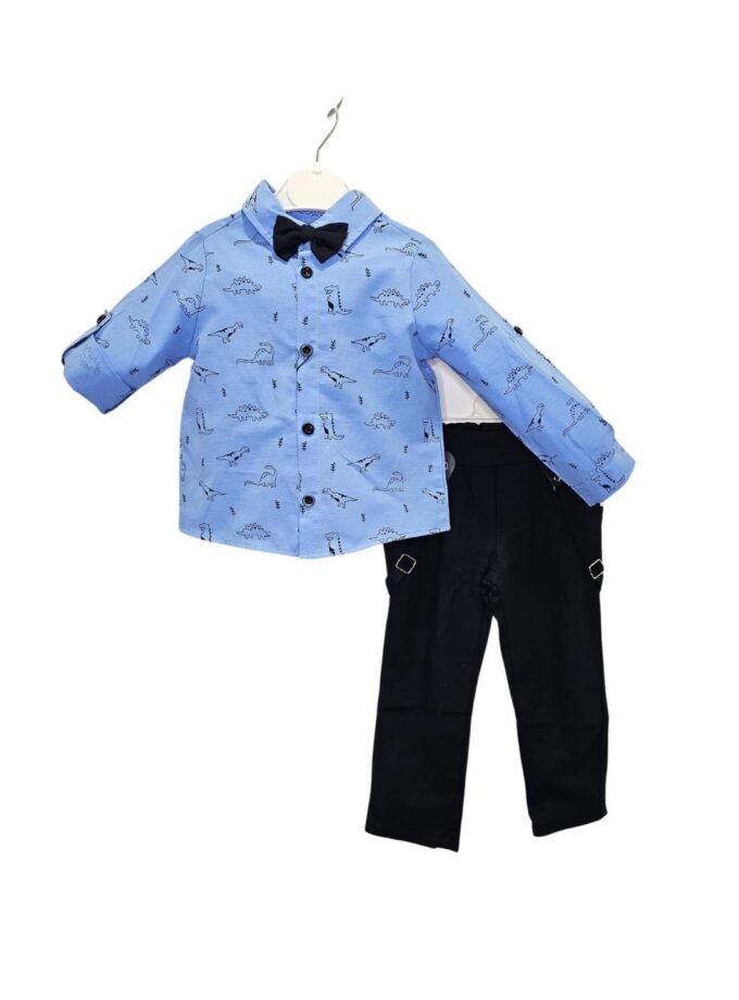 Σύνολο Σιελ Πουκάμισο Δεινοσαυράκια Mini - Νο 2-6 ετών