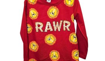 Μπλούζα Λιονταράκια Κόκκινη Mini - Νο 2-6 ετών