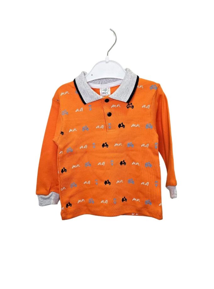 Μπλούζα Polo Πορτοκαλί Bebe - Νο 6-18 μηνών