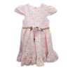 Φόρεμα Κηπούρ με Λουλουδάκι Ροζ Mini - Νο 2-5 ετών