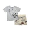 Σύνολο Elephant Γκρι Bebe - Νο 6-24 μηνών