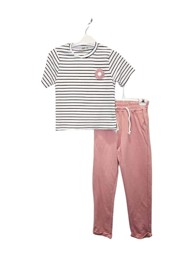 Φόρμα Stripes Άσπρο Junior - Νο 6-10 ετών