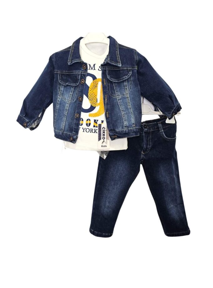 Σύνολο Jean Τριπλό "89" Mini - Νο 2-5 ετών