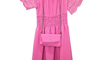 Φόρεμα Κηπούρι Φουξ με Τσάντα Junior - Νο 4-14 ετών