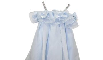 Φόρεμα Αμπιγέ Σιελ Λουλούδια - Νο 2-6 ετών