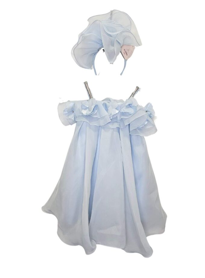 Φόρεμα Αμπιγέ Σιελ Λουλούδια - Νο 2-6 ετών