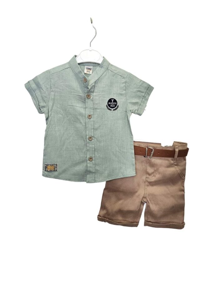 Σύνολο με Οινοπνευματί Πουκάμισο Mini - Νο 2-5 ετών