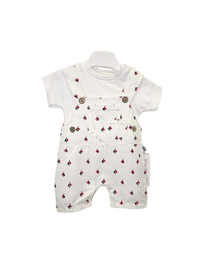 Σαλοπέτα με Καραβάκια Άσπρη Bebe