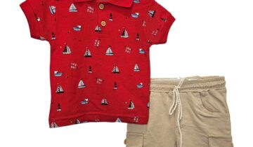 Σύνολο Βαρκάκια Κόκκινο Bebe - Νο 9-24 μηνών