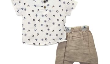 Σύνολο Άγκυρες Μπεζ Bebe - Νο 9-18 μηνών