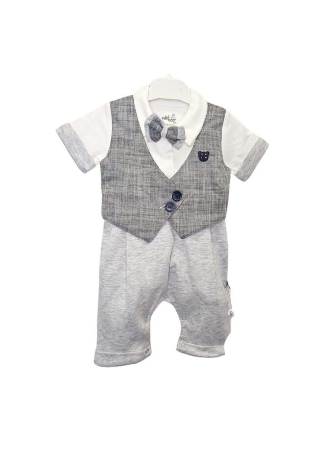 Φορμάκι "Κοστούμι" Γκρι Bebe - Νο 3-18 μηνών