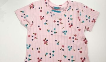 Μπλούζα Ριπ Σομόν Floral - Νο 3-7 ετών