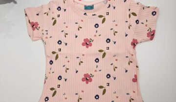 Μπλούζα Ριπ Σομόν Λουλουδάκια - Νο 3-7 ετών