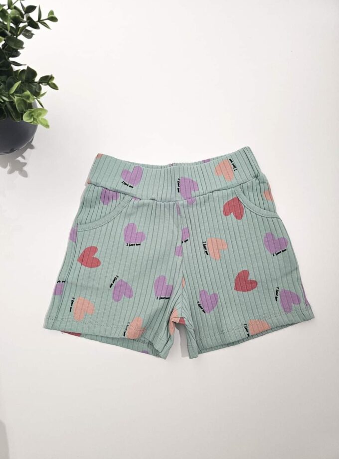 Σορτσάκι Βεραμάν Καρδούλες - Νο 5-8 ετών