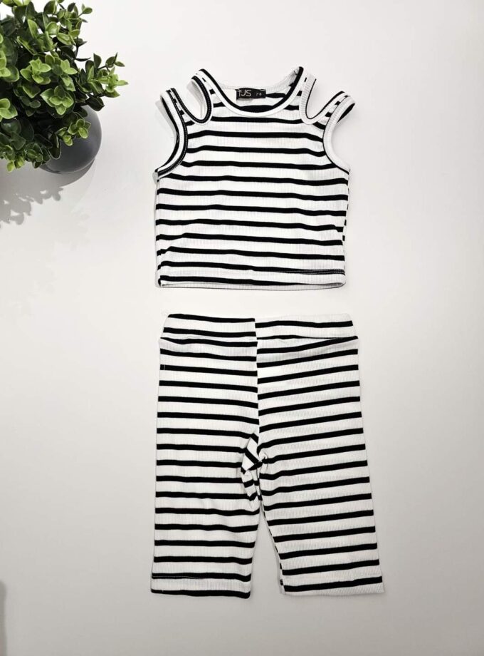 Σύνολο Ασπρόμαυρο Ριπ Junior - Νο 6-9 ετών