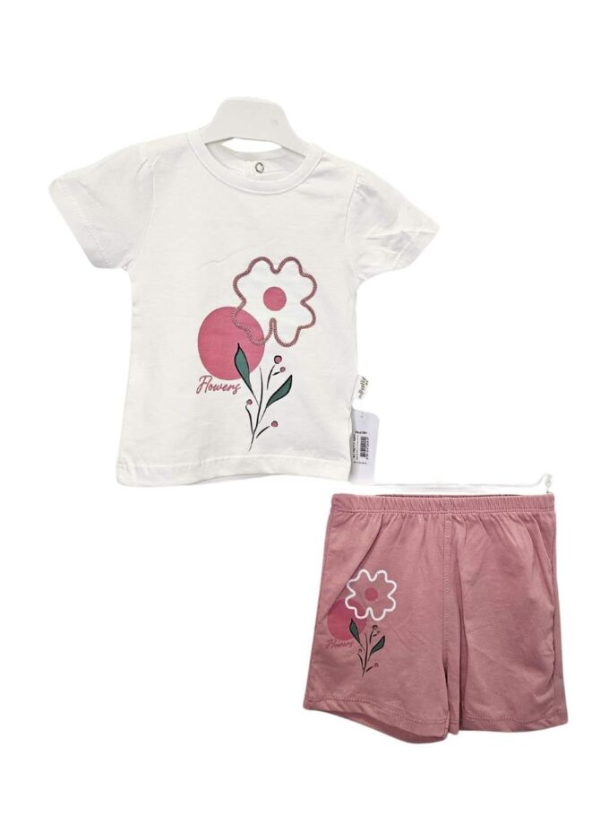 Σύνολο Βρεφικό Flowers - Νο 9-24 μηνών