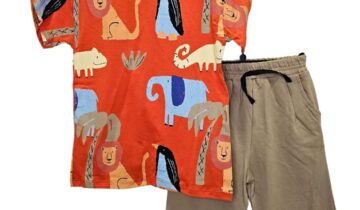 Σύνολο Animals Πορτοκαλί Mini - Νο 3-6 ετών