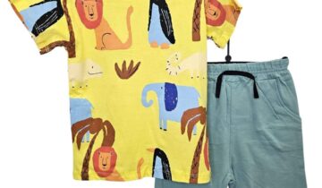 Σύνολο Animals Κίτρινο Mini - Νο 3-6 ετών